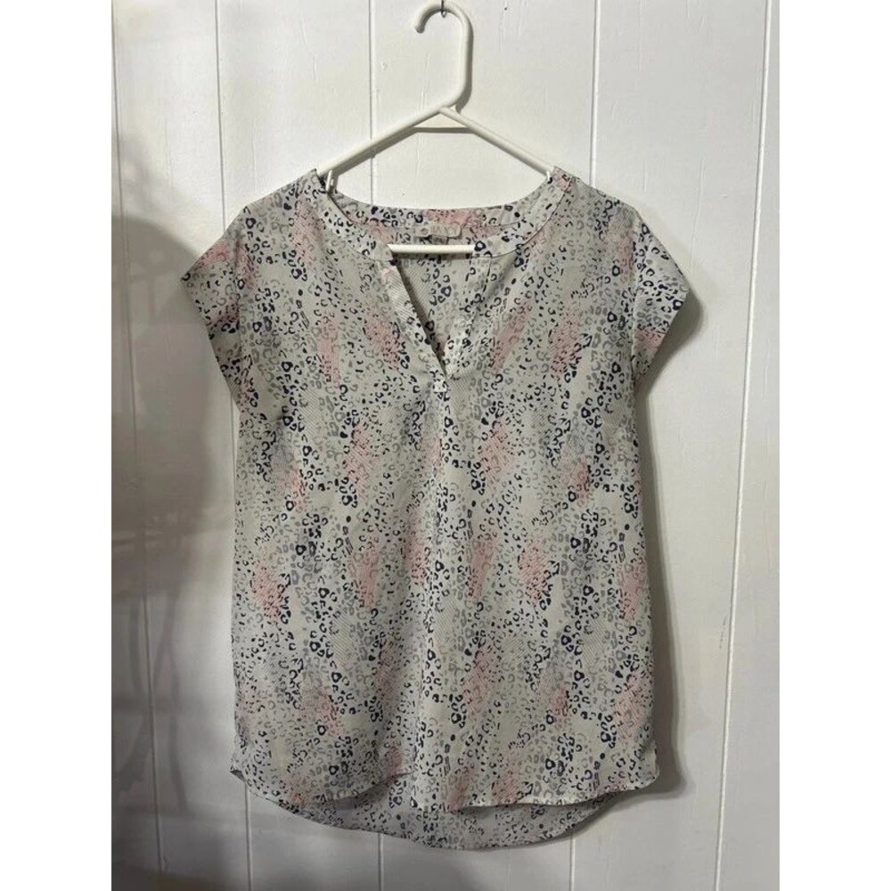 Lila Rose leopard print blouse, M